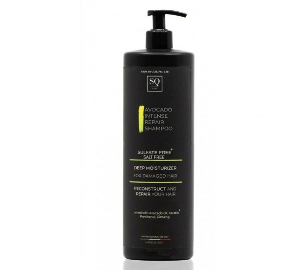 SQ AVOCADO Intense Repair Shampoo ШАМПОАН ЗА ИНТЕНЗИВНО ВЪЗСТАНОВЯВАНЕ С АВОКАДО 1000ml